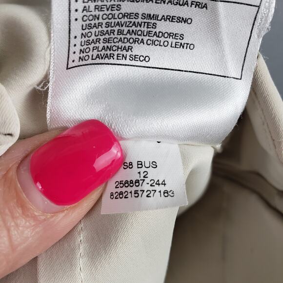 Nike Golf Women's Size 12 Fit Dry Athletic Skort Beige Cream Sporty Pickleball - Picture 10 of 10